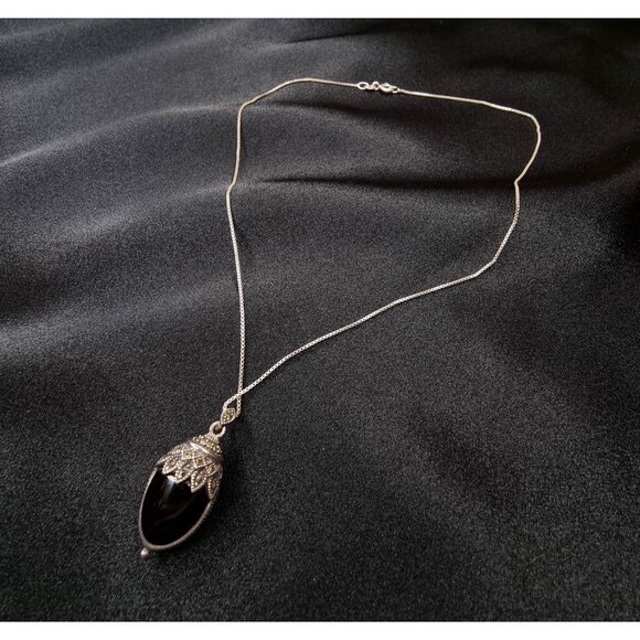 Rare Find Vintage Reversible Sterling Silver 925 Necklace With Double-Sided - Picture 4 of 7